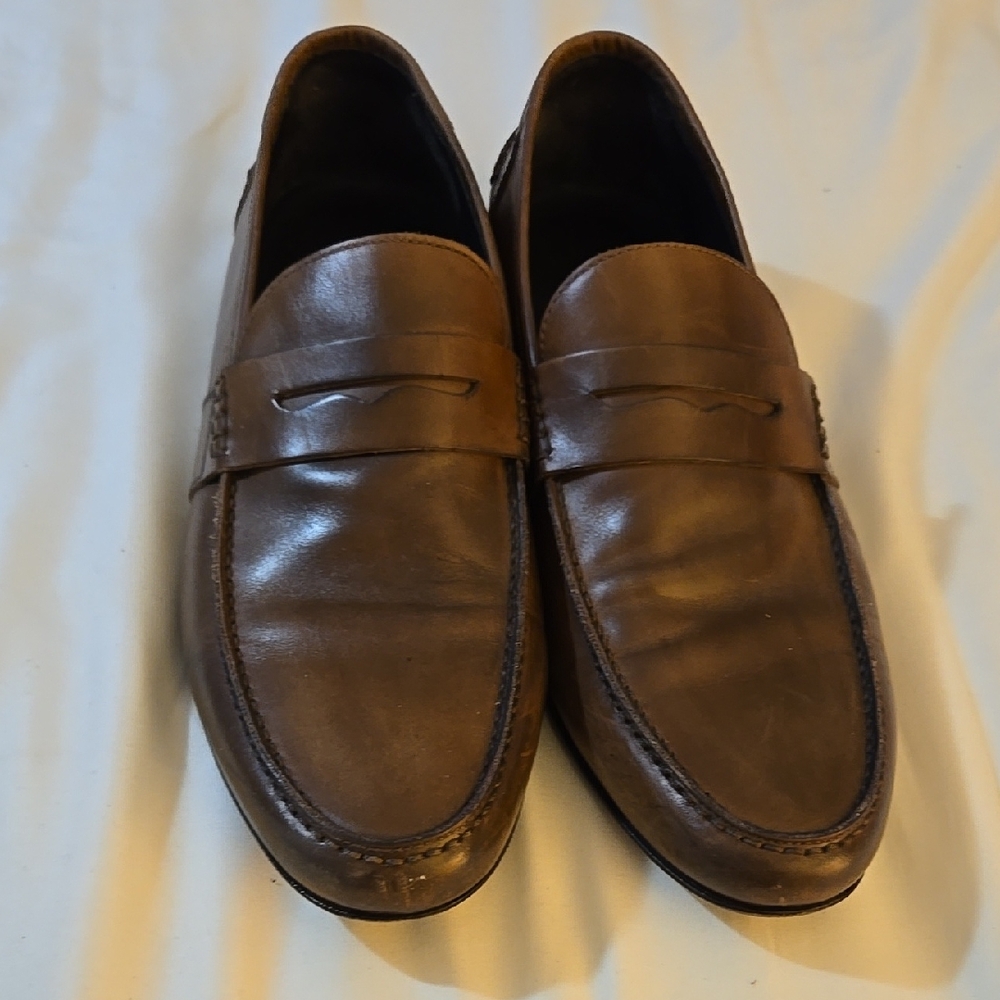 Men's Brown Leather Loafers